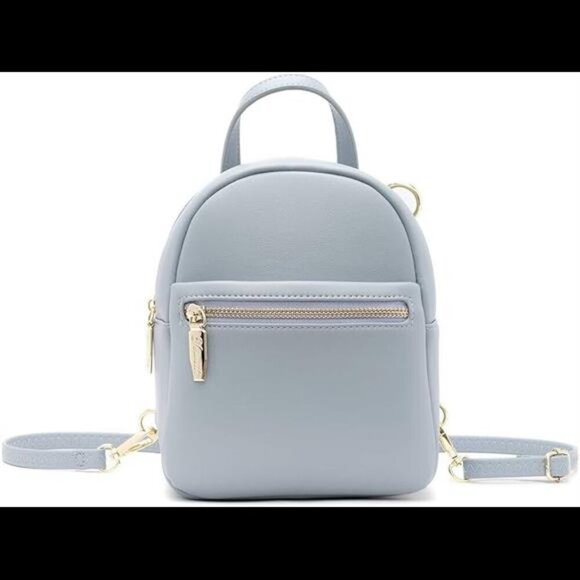 Mini Backpack Purse Cute Leather Backpack Women Small Shoulder Bag Handbags Blue - Picture 7 of 7